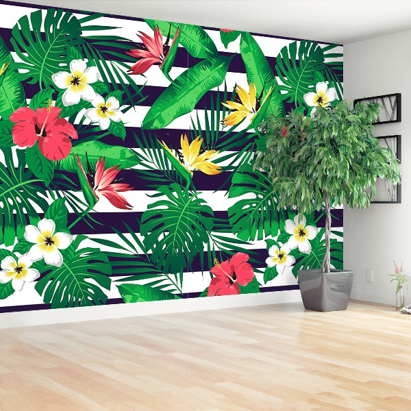 Mural de parede Flores tropicais