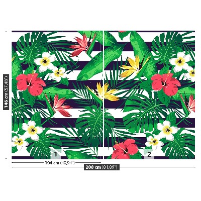 Mural de parede Flores tropicais