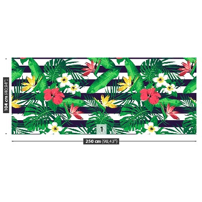 Mural de parede Flores tropicais