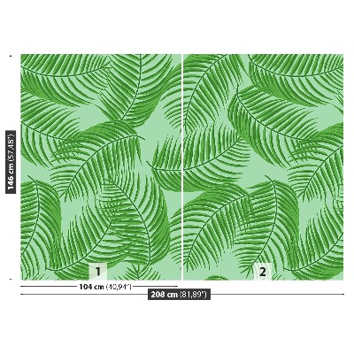 Mural de parede Folhas de palmeira