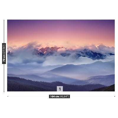 Mural de parede Montanhas Nubladas