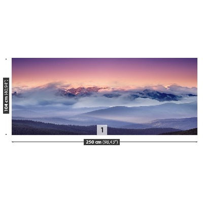 Mural de parede Montanhas Nubladas