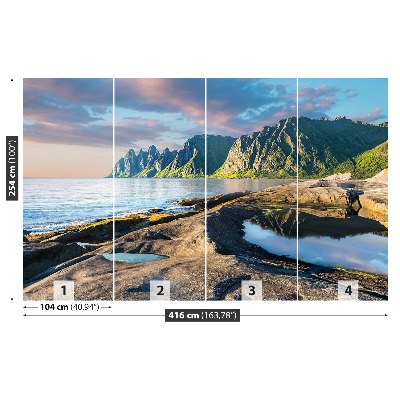 Mural de parede Montanhas Noruega