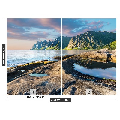 Mural de parede Montanhas Noruega