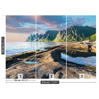 Mural de parede Montanhas Noruega