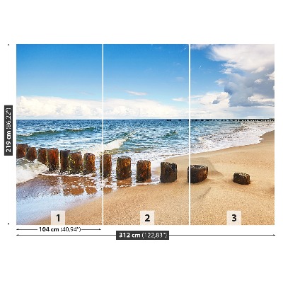 Mural de parede Praia Mar