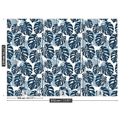 Mural de parede Folhas tropicais