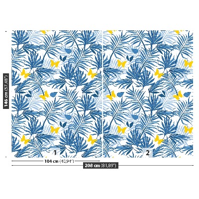 Papel de parede Folhas de palmeira