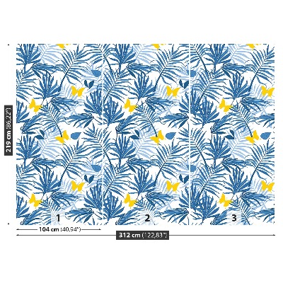 Papel de parede Folhas de palmeira