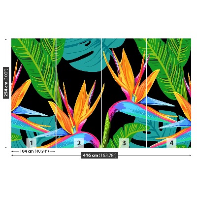 Mural de parede Flores tropicais