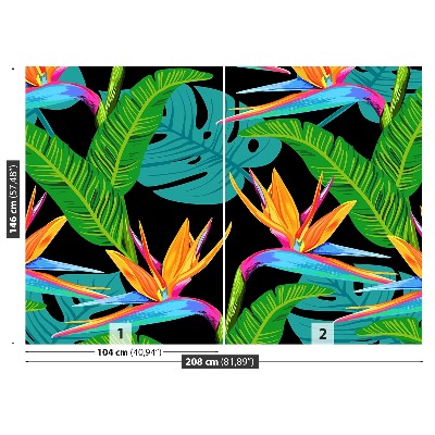 Mural de parede Flores tropicais