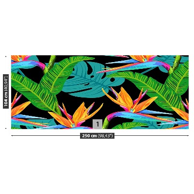 Mural de parede Flores tropicais