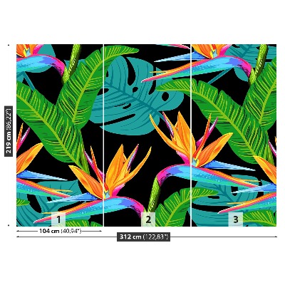 Mural de parede Flores tropicais