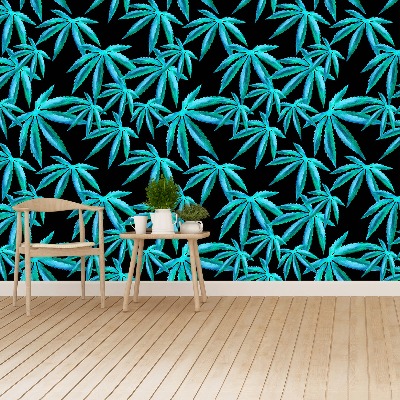 Mural de parede Folhas de cânhamo