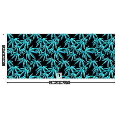 Mural de parede Folhas de cânhamo