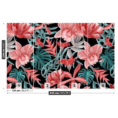 Papel de parede Flores tropicais