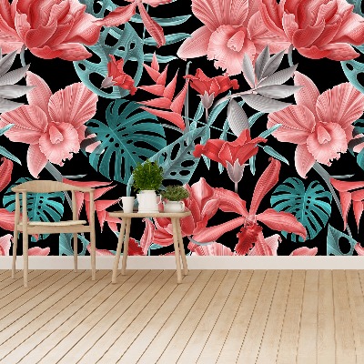 Papel de parede Flores tropicais