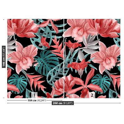 Papel de parede Flores tropicais