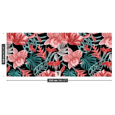 Papel de parede Flores tropicais