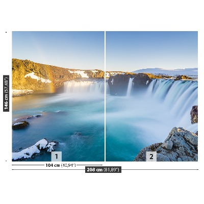 Mural de parede Cachoeira da Islândia