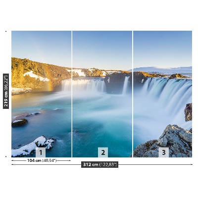 Mural de parede Cachoeira da Islândia