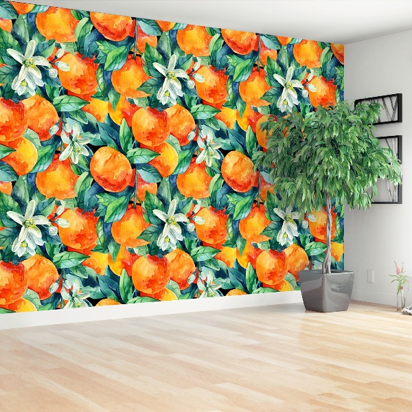 Papel de parede fruta laranja