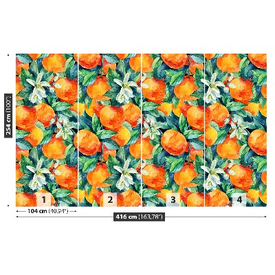 Papel de parede fruta laranja