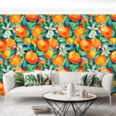 Papel de parede fruta laranja
