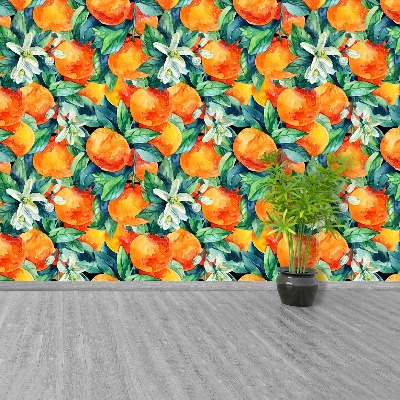 Papel de parede fruta laranja