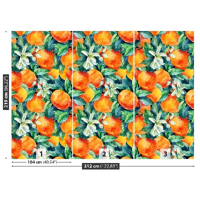 Papel de parede fruta laranja