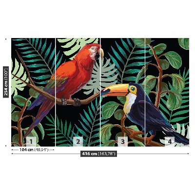 Mural de parede Arara Tucano