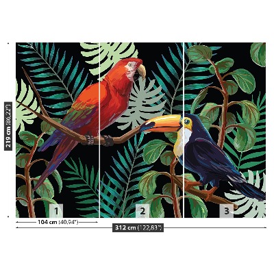 Mural de parede Arara Tucano