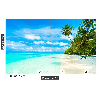 Papel de parede Mar de Palmeiras