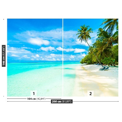 Papel de parede Mar de Palmeiras