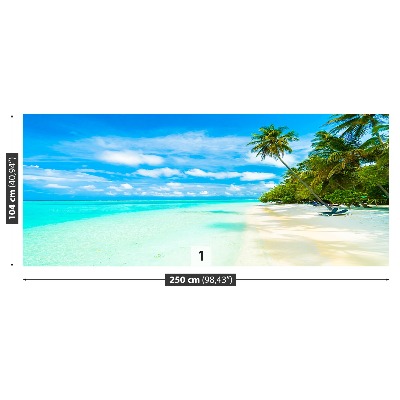 Papel de parede Mar de Palmeiras