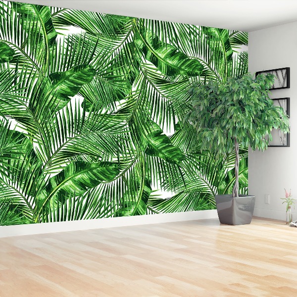 Papel de parede Folhas tropicais