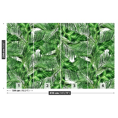Papel de parede Folhas tropicais