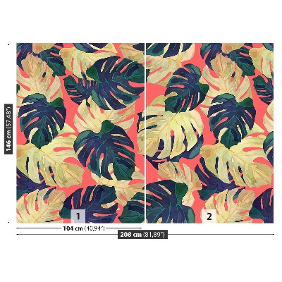 Papel de parede Folhas de Monstera