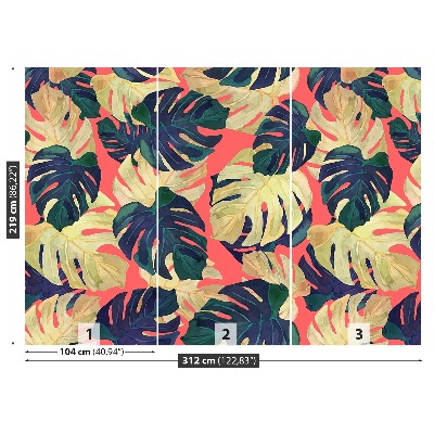Papel de parede Folhas de Monstera