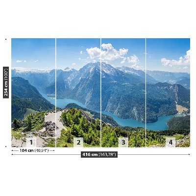 Mural de parede Alpes da Baviera