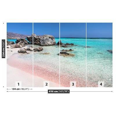 Papel de parede Mar de areia rosa