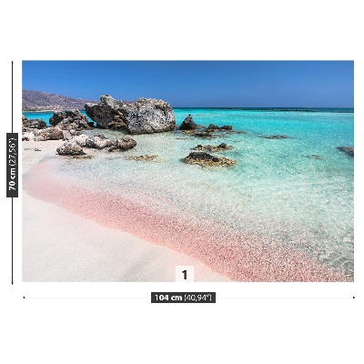 Papel de parede Mar de areia rosa