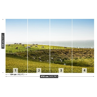 Mural de parede Vacas no pasto