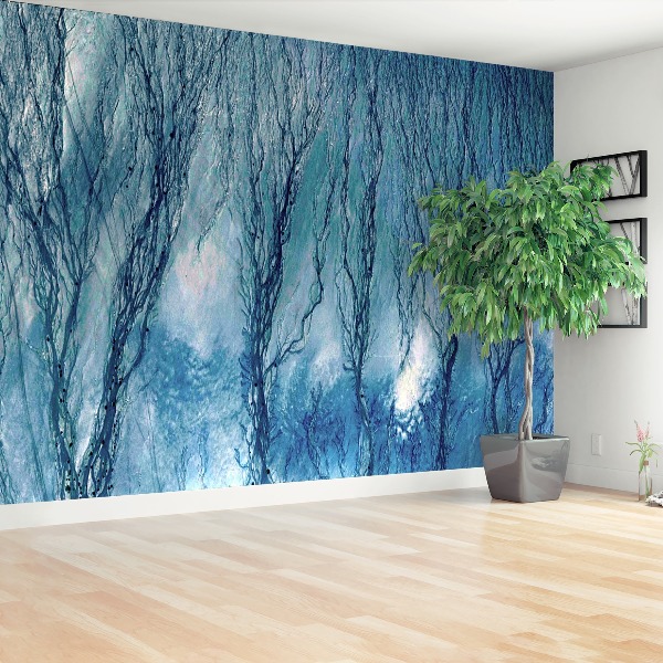 Mural de parede Algas Azuis