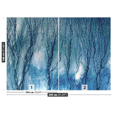 Mural de parede Algas Azuis