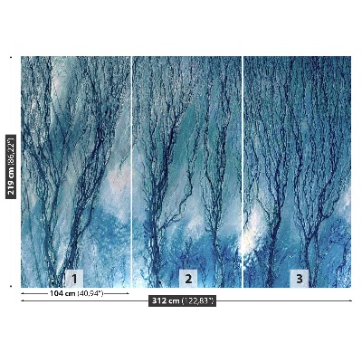 Mural de parede Algas Azuis