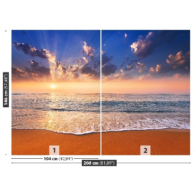 Mural de parede Mar do Sol