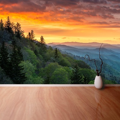 Papel de parede Nascer do sol nas montanhas