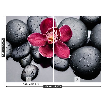 Papel de parede Pedras de orquídea