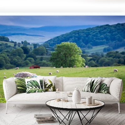 Mural de parede Um rebanho de ovelhas